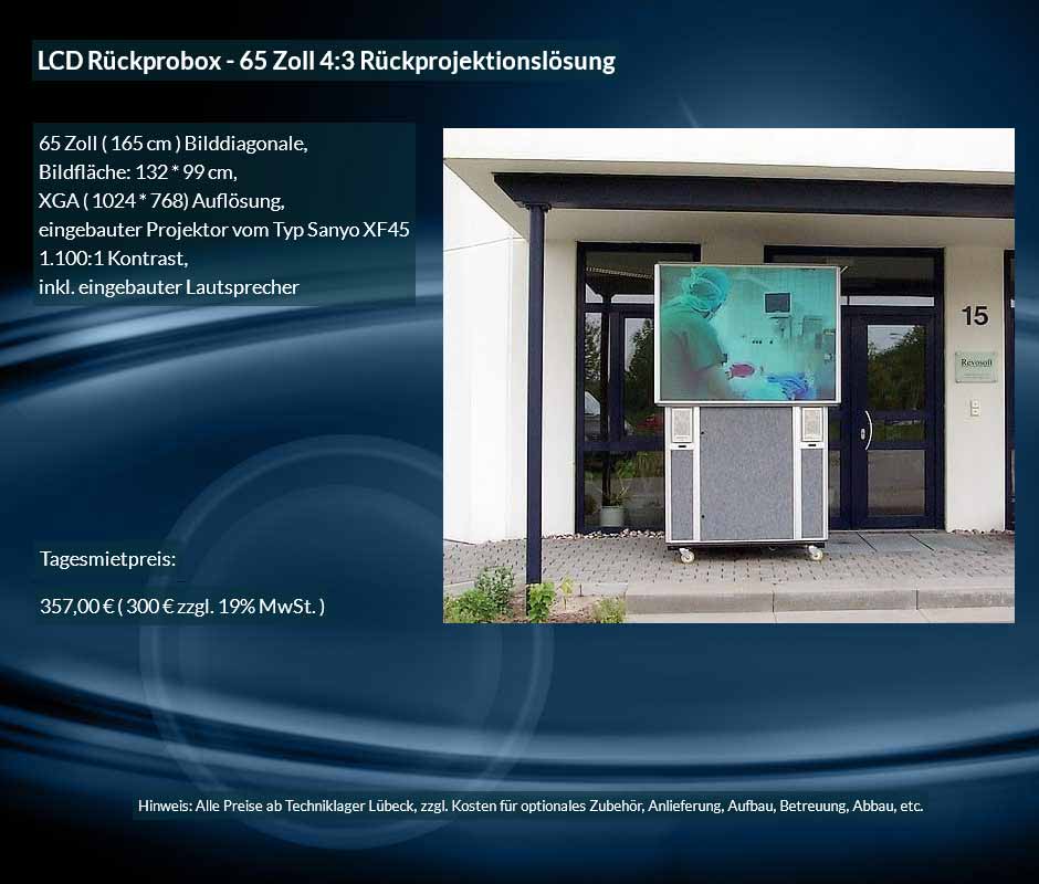 Medien & Tontechnik, Display, Leinwand, Beamer Verleih & Verkauf Tageslichtprojektion Beamer