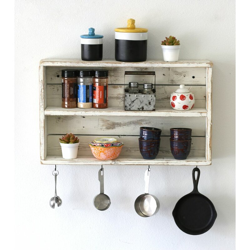Double Wall Shelf With Hooks at Audrey Tenorio blog