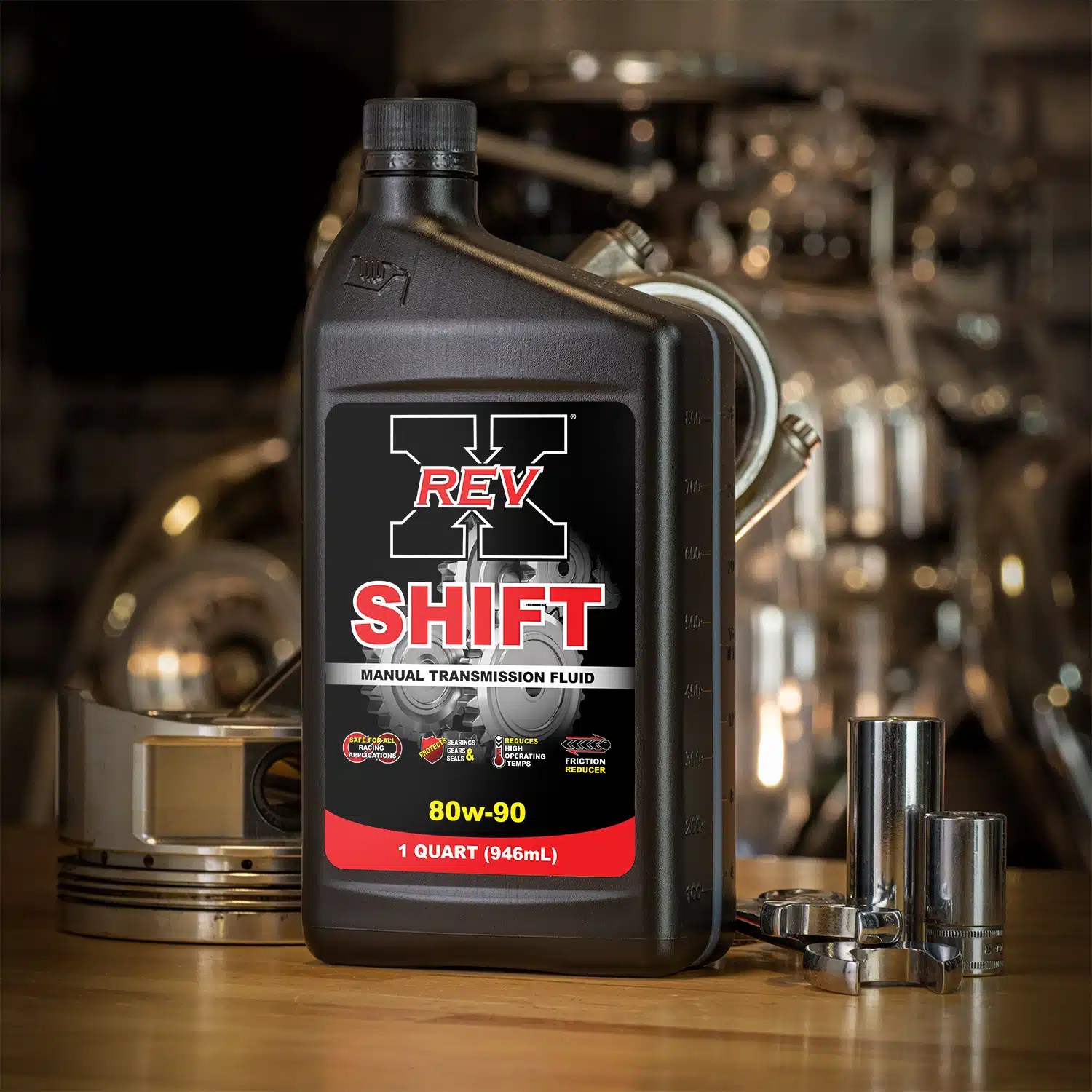 REV X 80W90 SHIFT Transmission Gear Lube 1 qt.