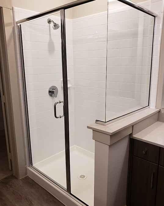 Standard SemiFrameless Shower Enclosures R.E. Watson & Associates Texas