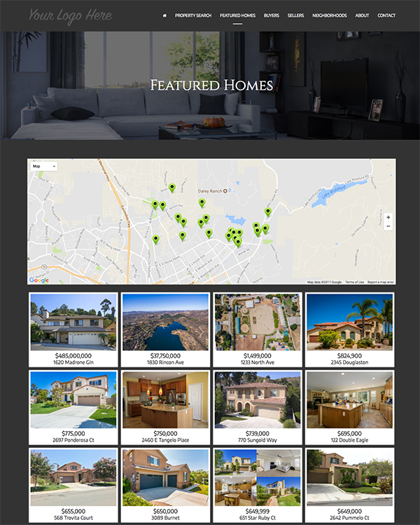 sites for Realtors Featured Homes Pages sites for Realtors