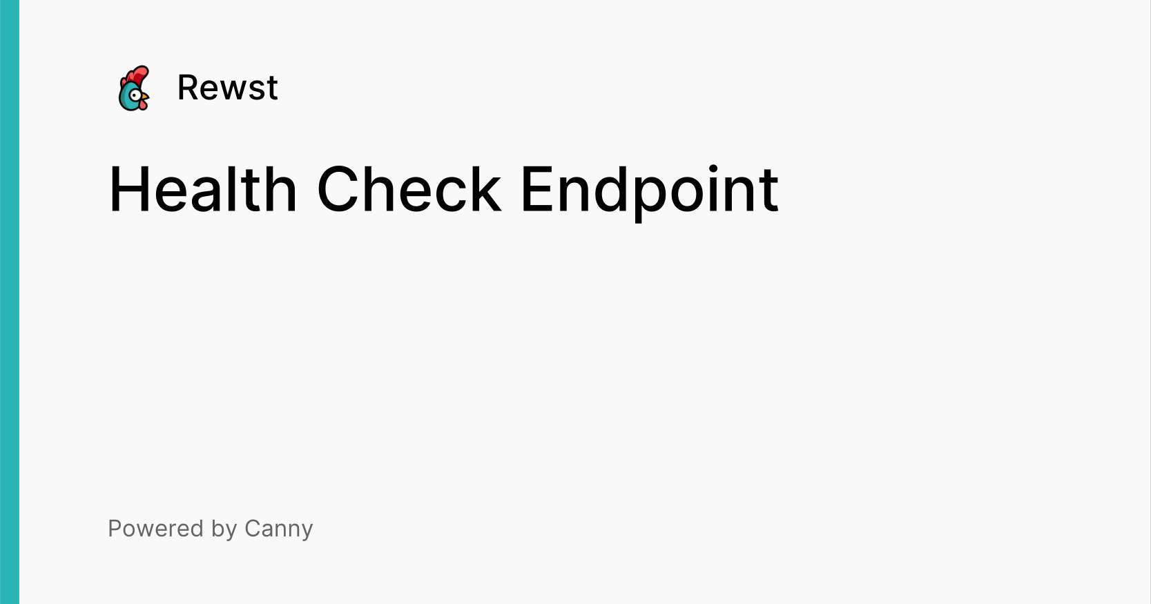 Health Check Endpoint Voters Rewst