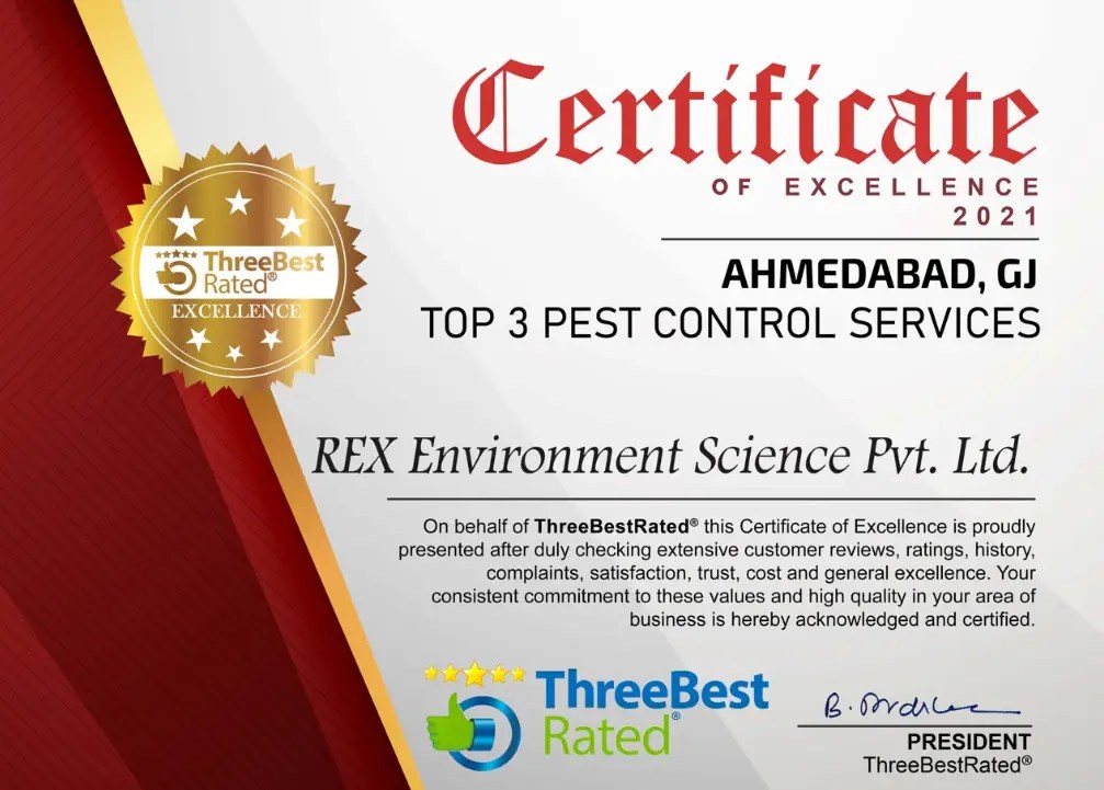 CertificatesPest Control Services in Ahmedabad