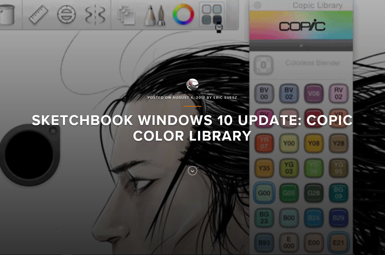 Sketchbook for Windows 10 update Copic