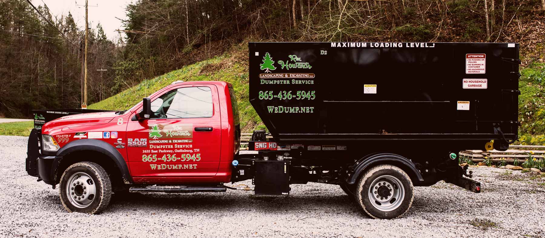 Dumpsters Rex Howard’s Landscaping And Excavating, LLC.