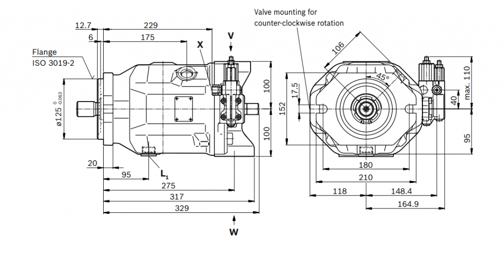 Rexroth A A10VSO 28 DFEH/31RPPA12N00 Pump