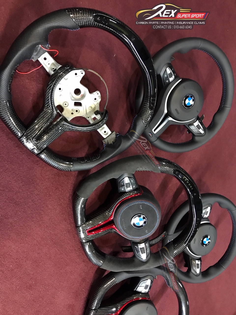 Carbon Fiber M4 F80 Steering Wheel Full Set Rexsupersport