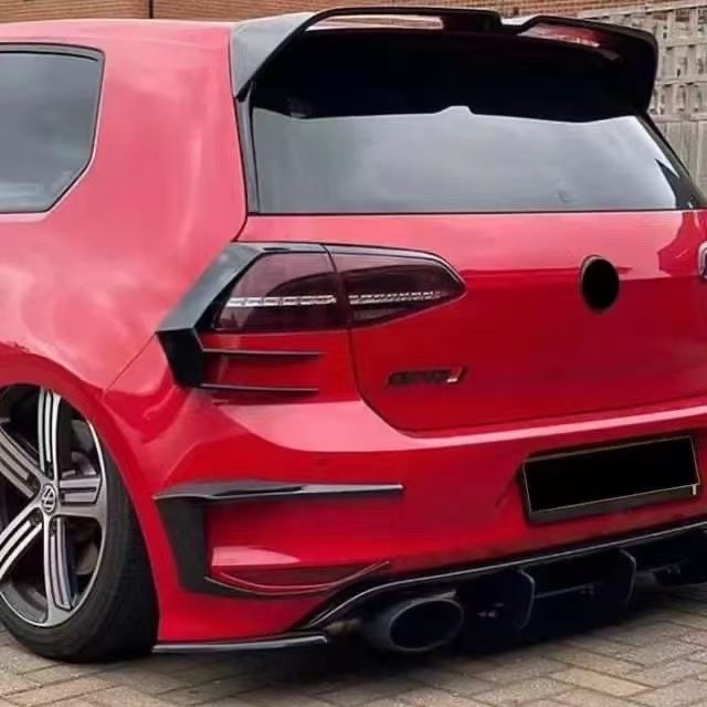 Golf Mk7 TSI GTI Rear Bumper Canard Black Rexsupersport Specializes In Providing Carbon