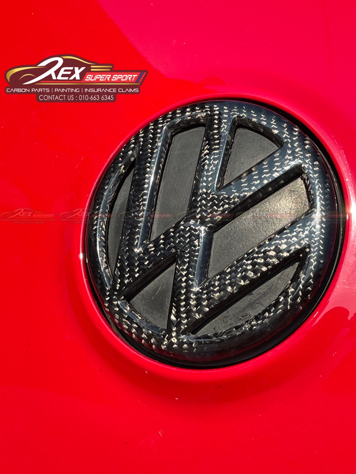 Golf Mk6 Vw Logo Emblem Carbon Fiber Rexsupersport Specializes In Providing Carbon Fibre