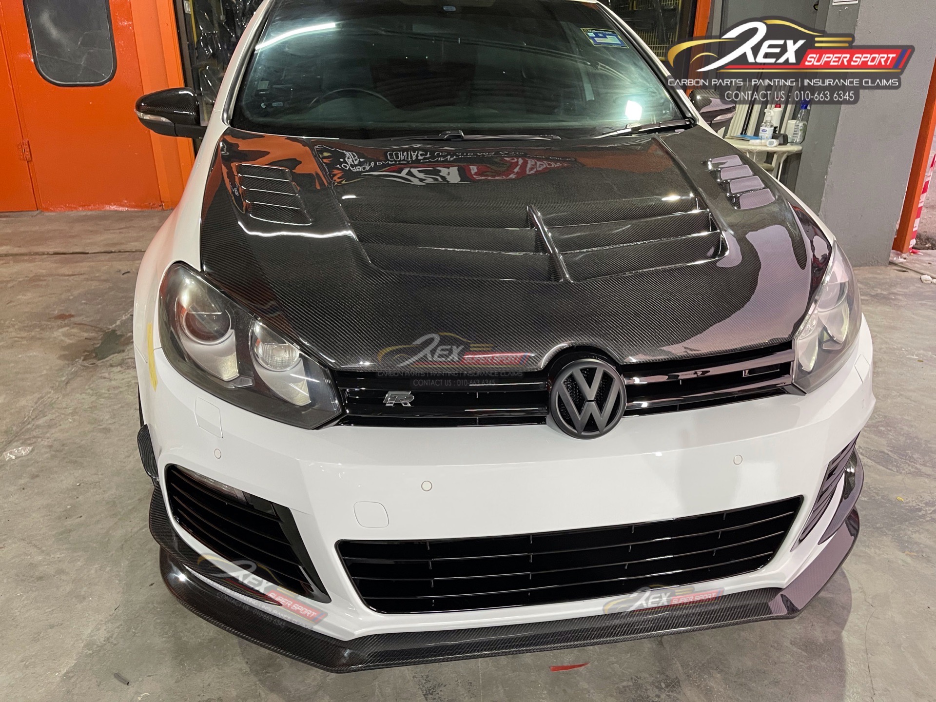Golf MK6 R Front Lip Exot 2 Carbon Rexsupersport Specializes In