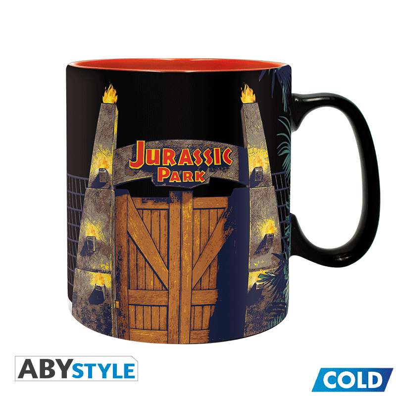 JURASSIC PARK Mug Heat Change Gate Big Size REXYS REVIEWS