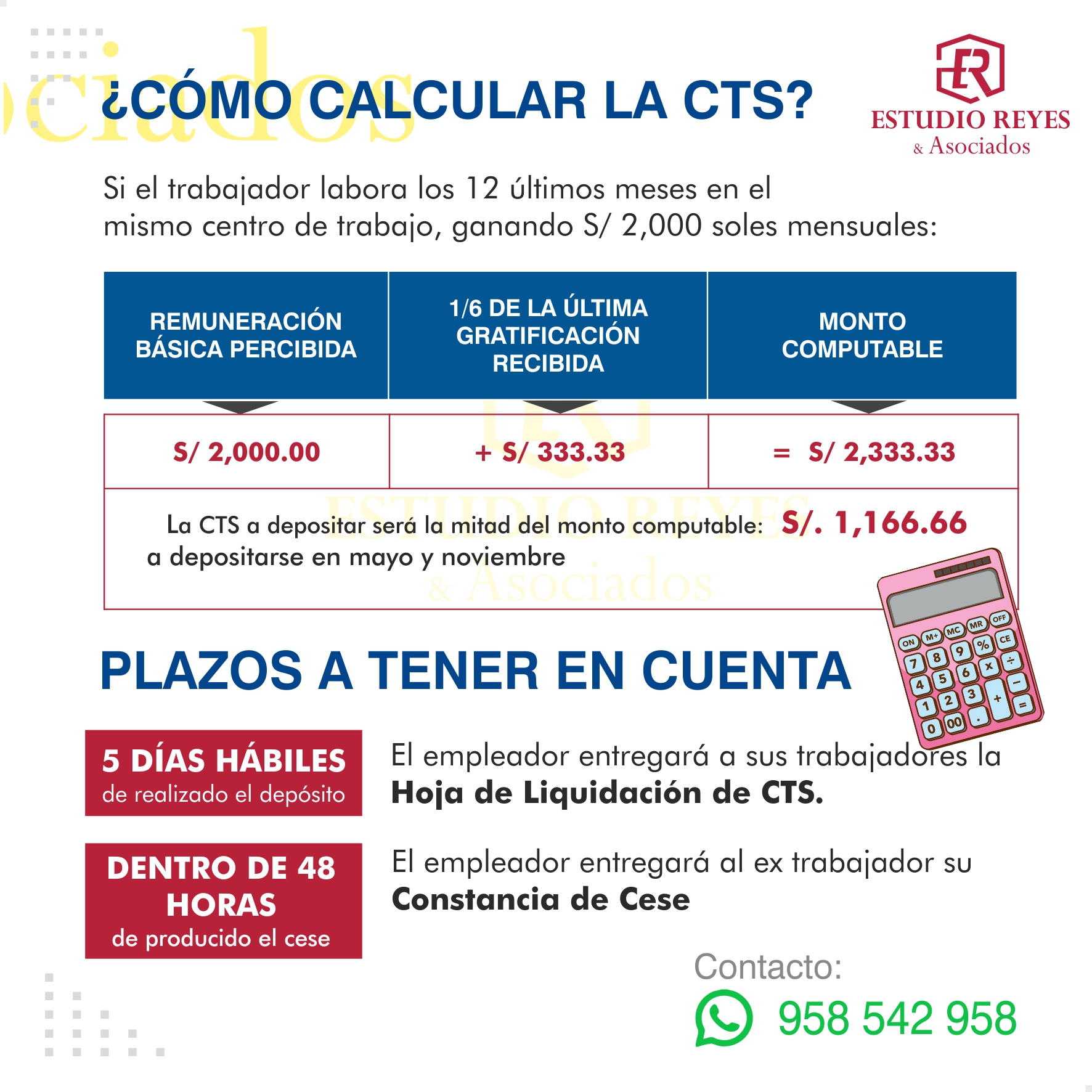 2024 Planilla y Cálculo de CTS en Excel, Regimen General y Pequeña