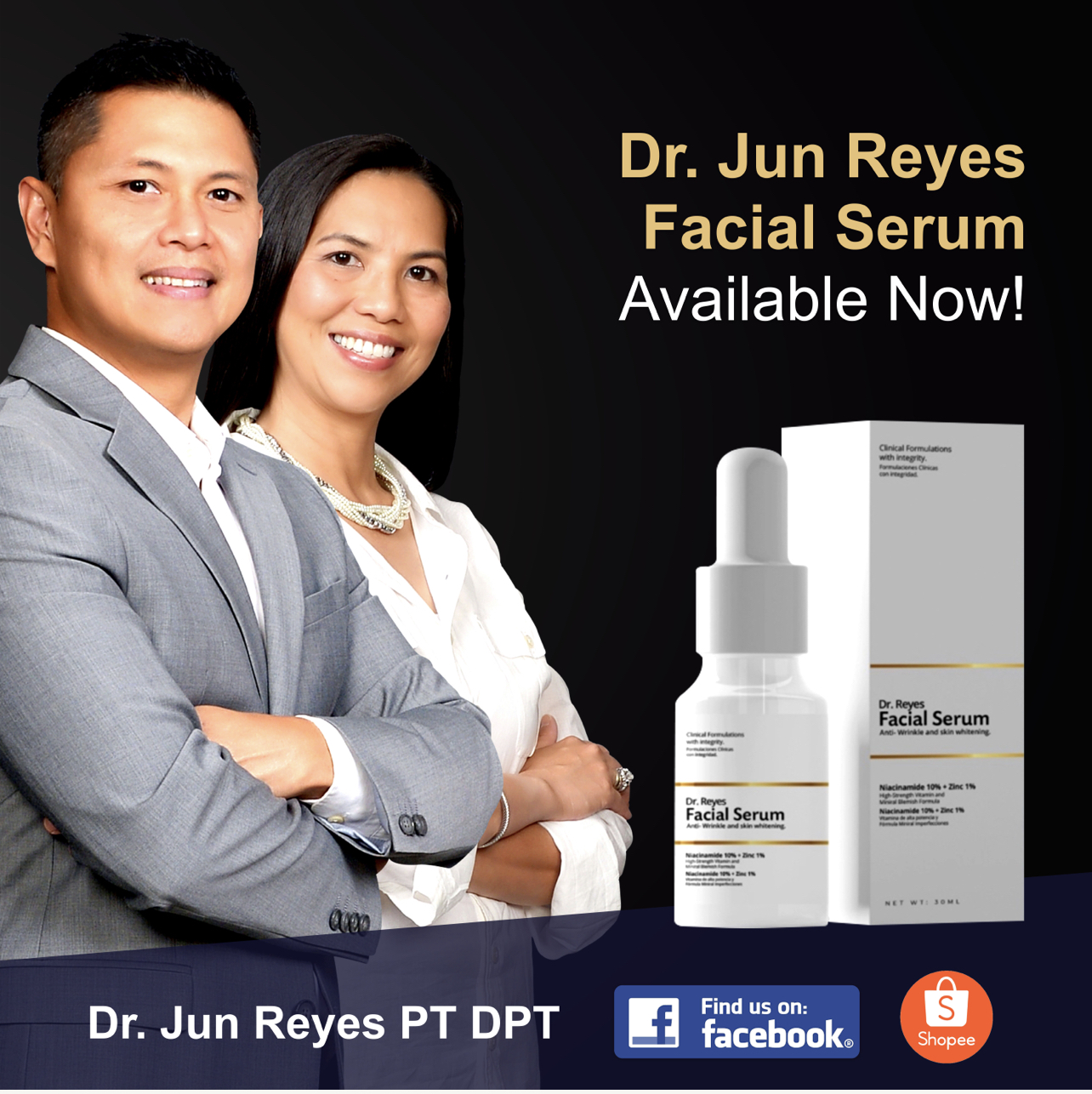 Dr. Reyes Facial Serum 1oz Reyes/Reyes Physical Therapy
