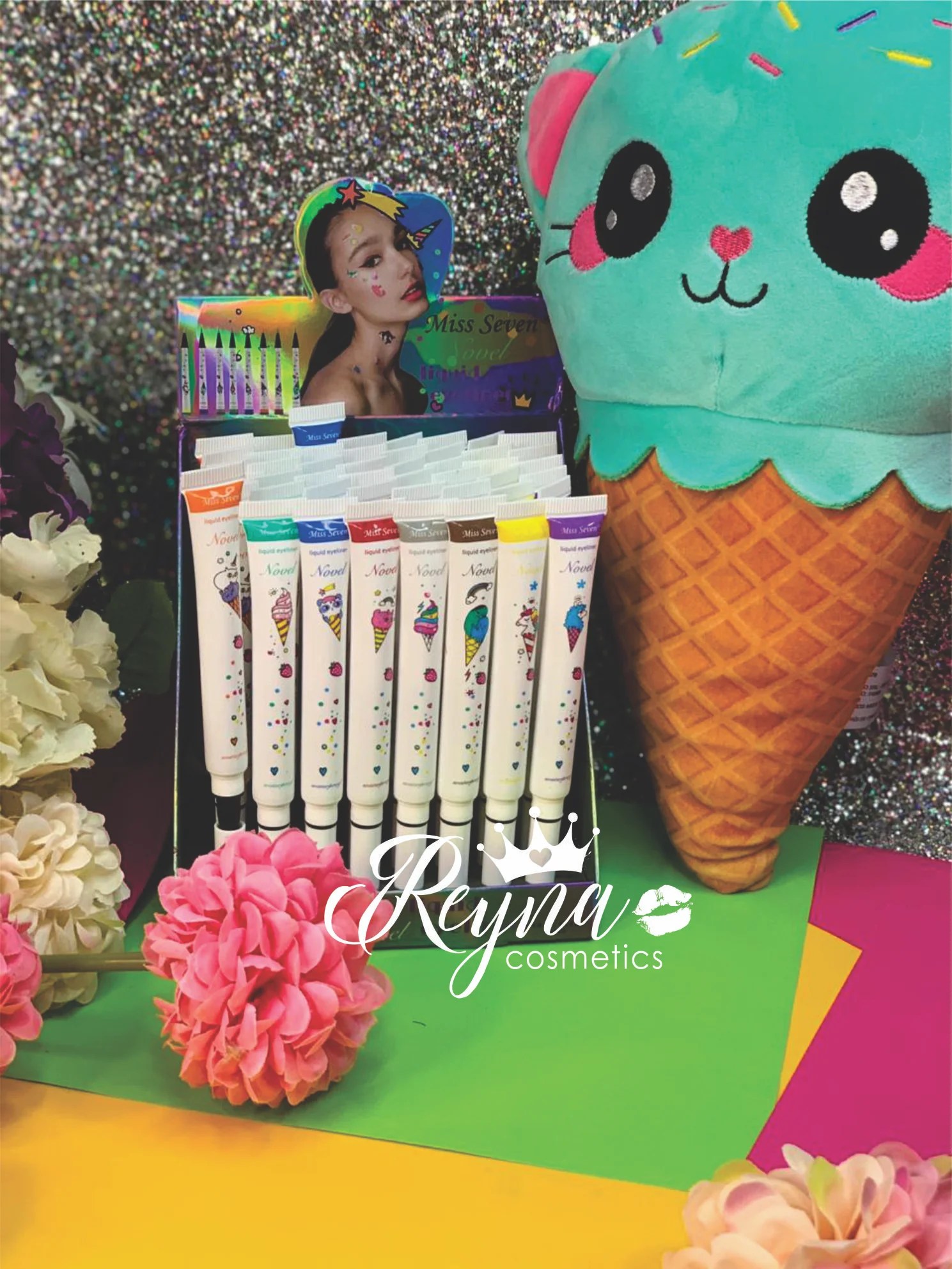 Plumón Delineador Para Ojos Miss Seven Reyna cosmetics