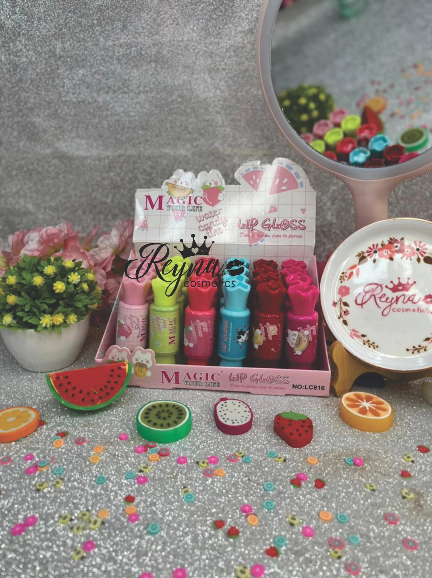 Gloss Mágico En Forma De Dulce Magic Your Life Reyna cosmetics