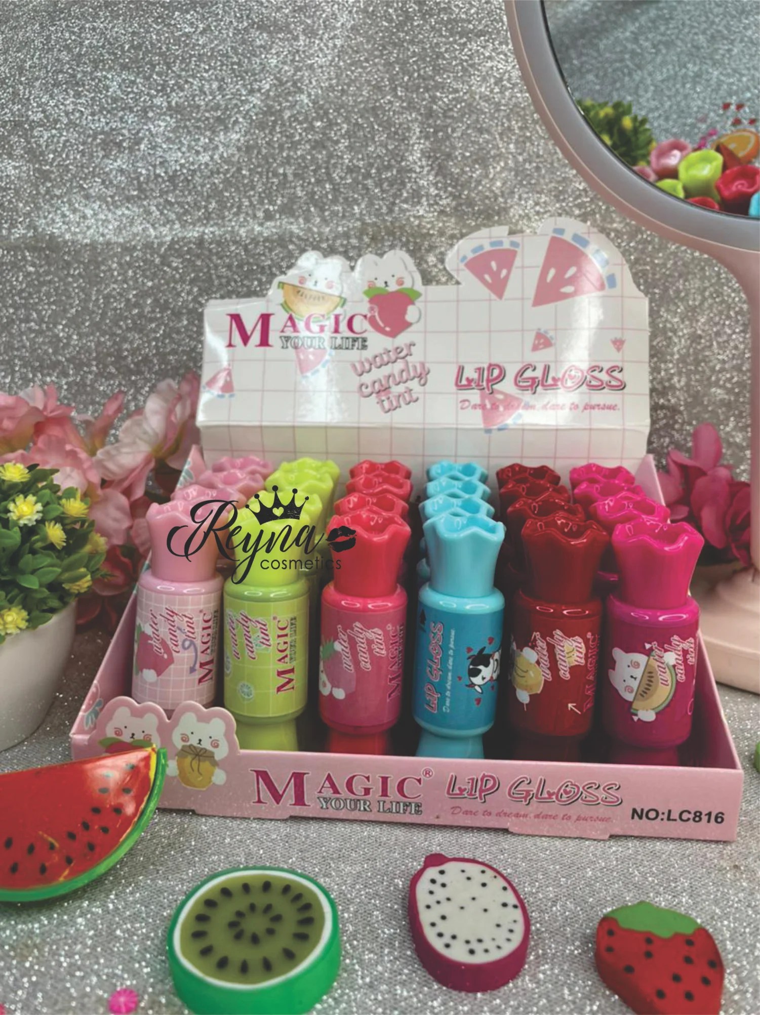 Gloss Mágico En Forma De Dulce Magic Your Life Reyna cosmetics