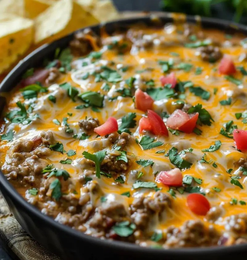 Slow Cooker Hamburger Dip Einfache Rezepte