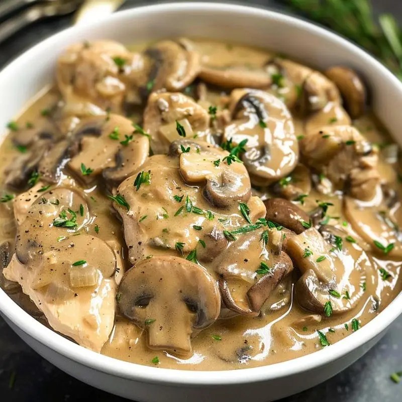 Slow Cooker Mushroom Chicken Einfache Rezepte