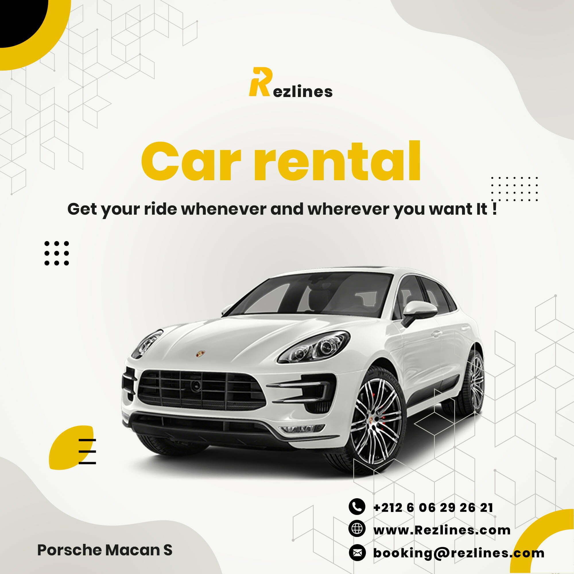 Luxury Car Rental and Private Transfer Services in Morocco Rezlines