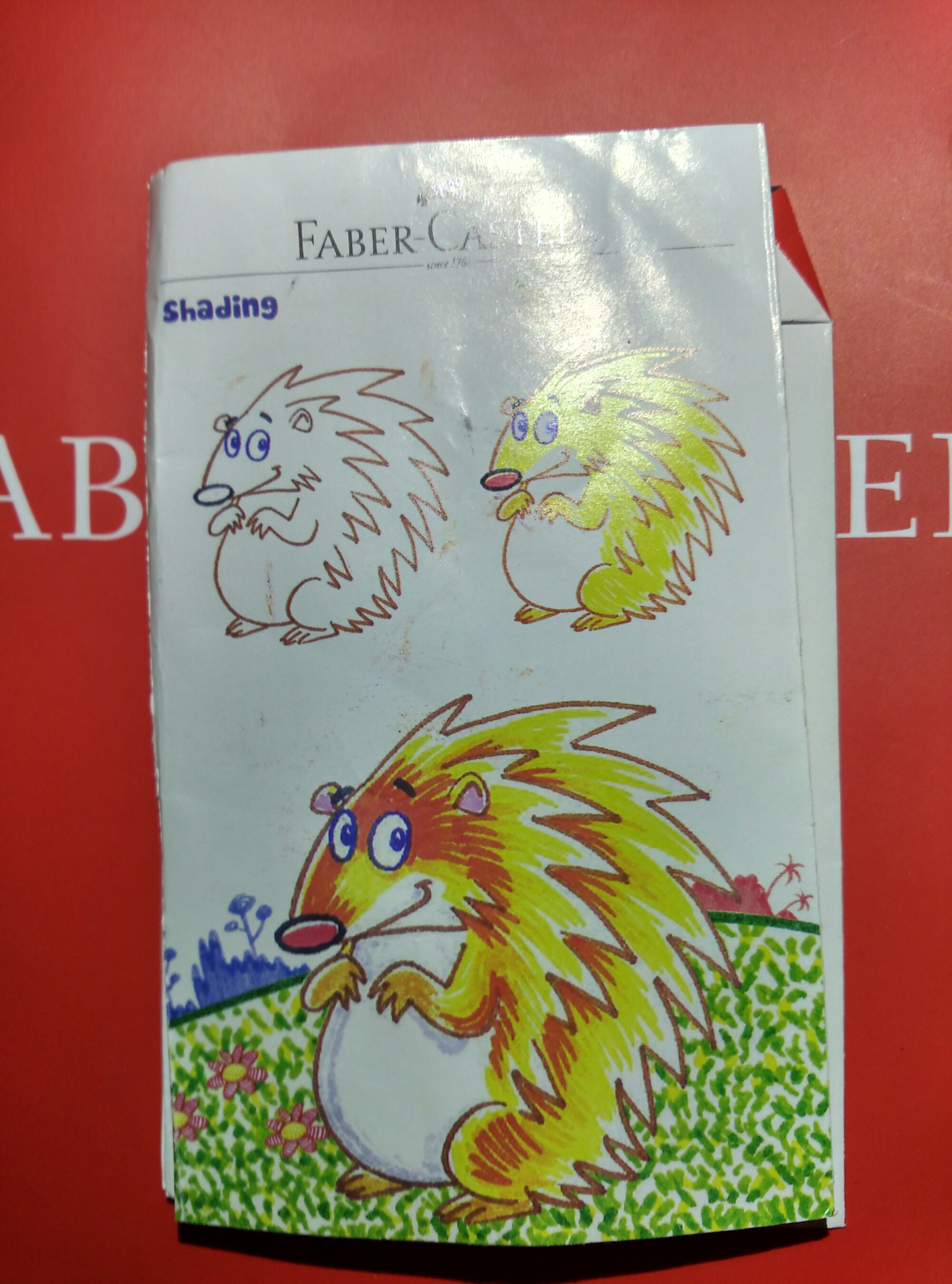 Contoh Gambar Teknik Mewarnai Dengan Pensil Warna Faber