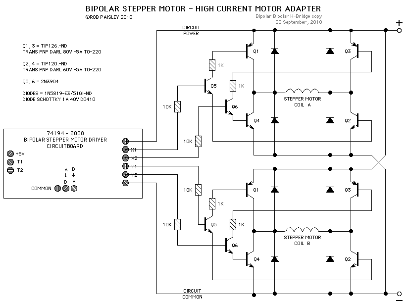 Designing a Driver Circuit for a Bipolar Stepper Motor Part 1