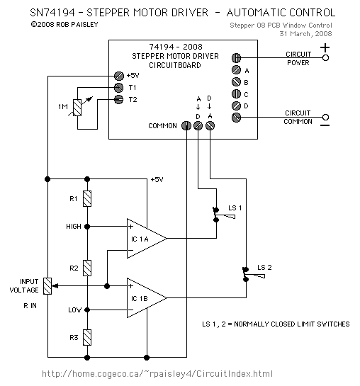What Is Stepper Motor Driver Circuit Diagram Circuit