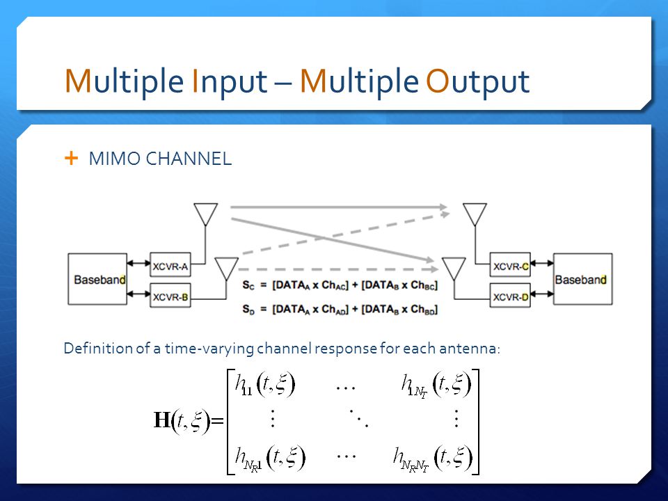 Definition and explanation of Multiple Input Single Output (MISO) and