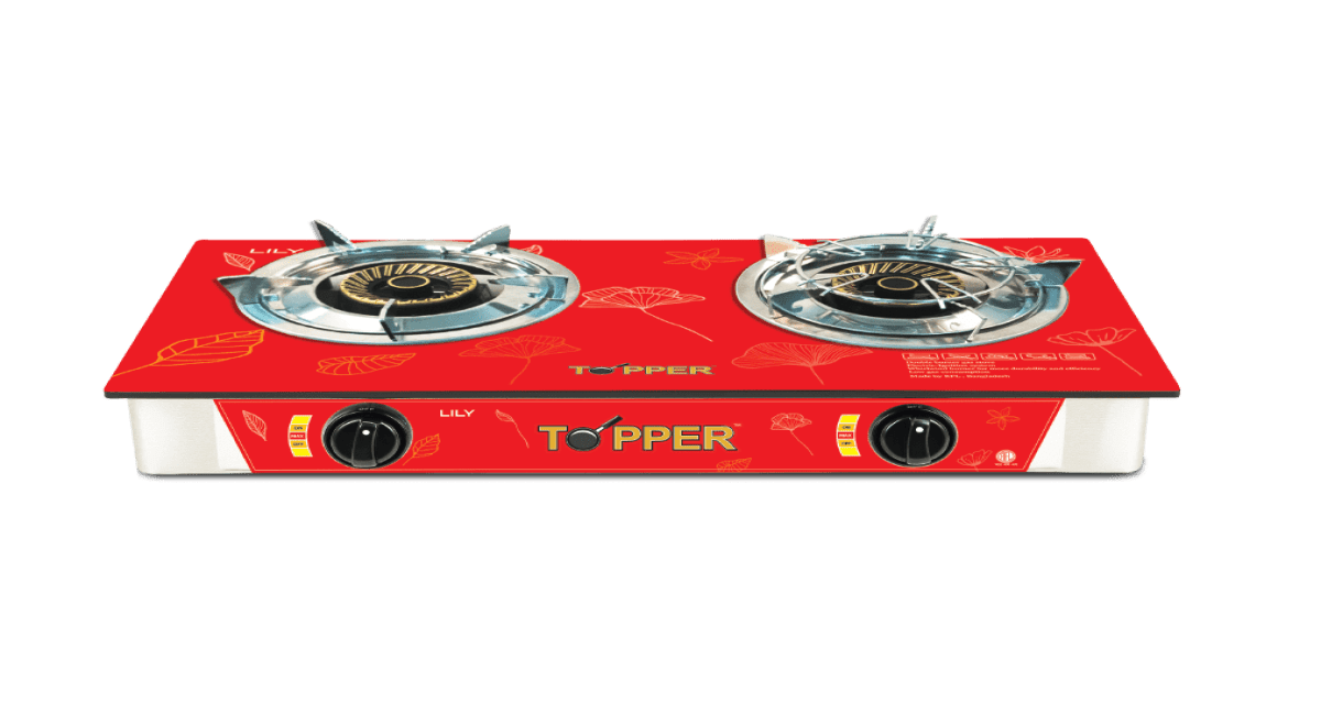 TOPPER Double Glass Gas Stove (Lily) RFL Group