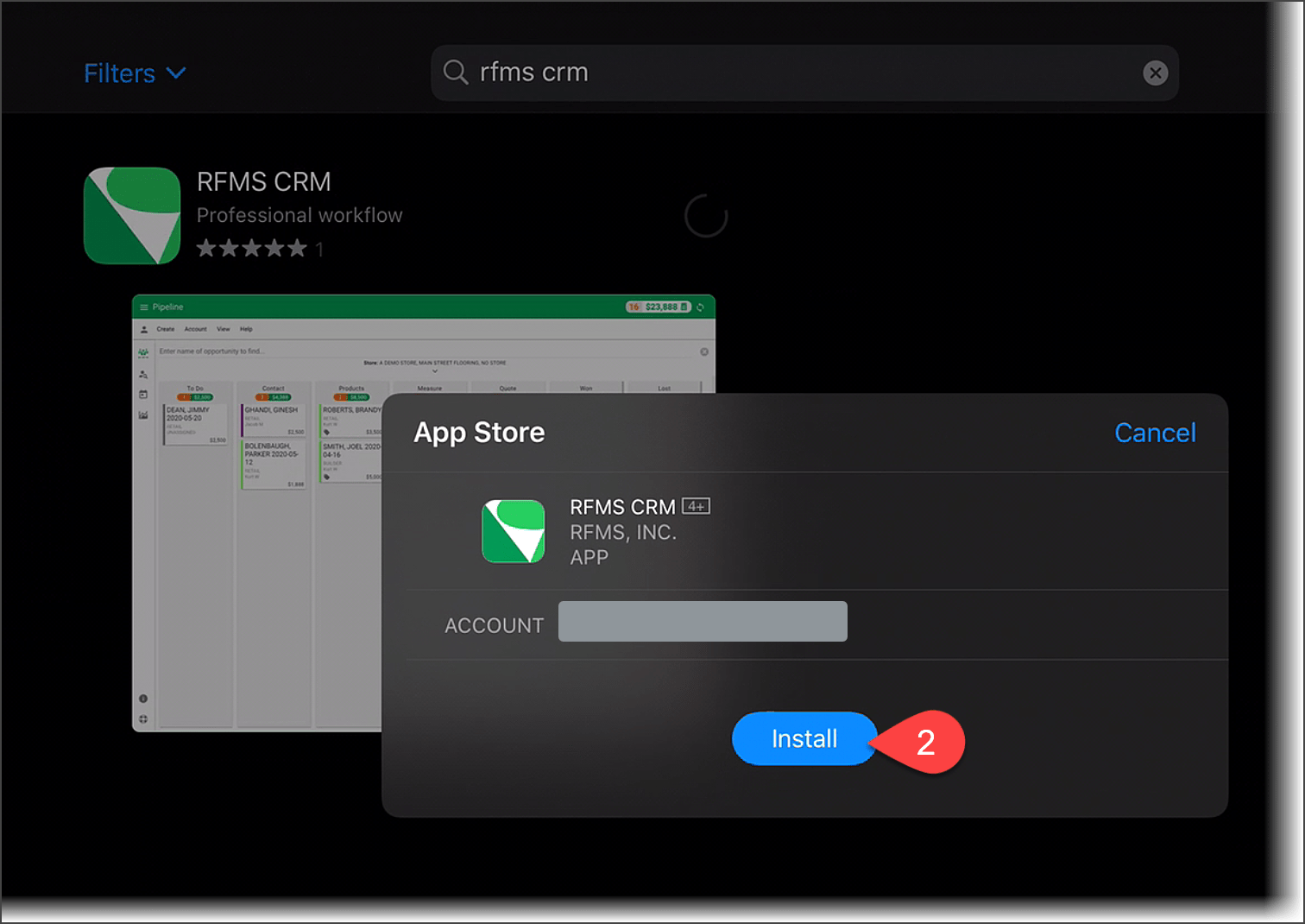 CRM Download and Installation Apps