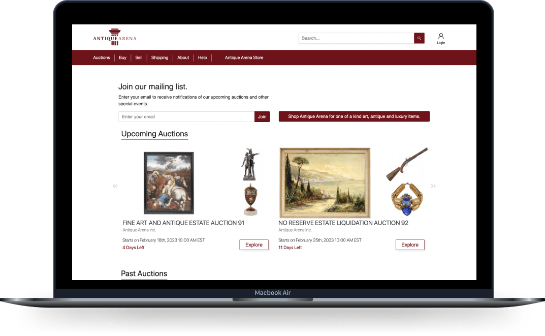 AntiqueArena RFO Solutions