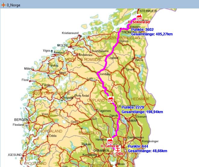 Stabkirchen Norwegen Karte RFSHO Petra & Rolf Norwegen August &minus September 2016 Fahrstrecke