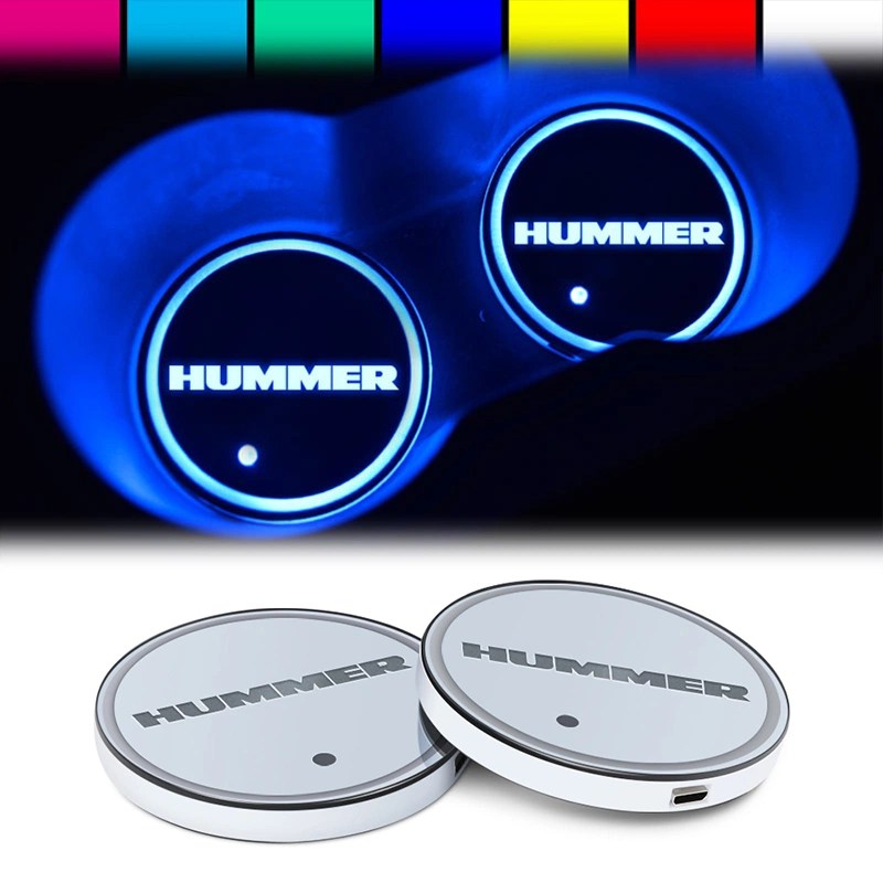 Hummer Illuminated Car Cup Holder Coaster