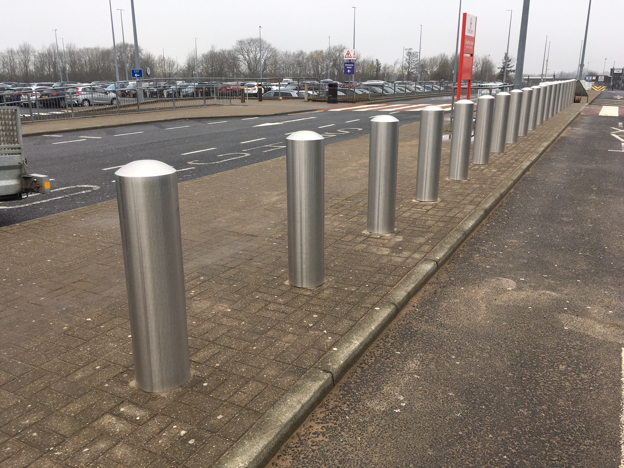 Anti Ram Bollards Newcastle International Airport