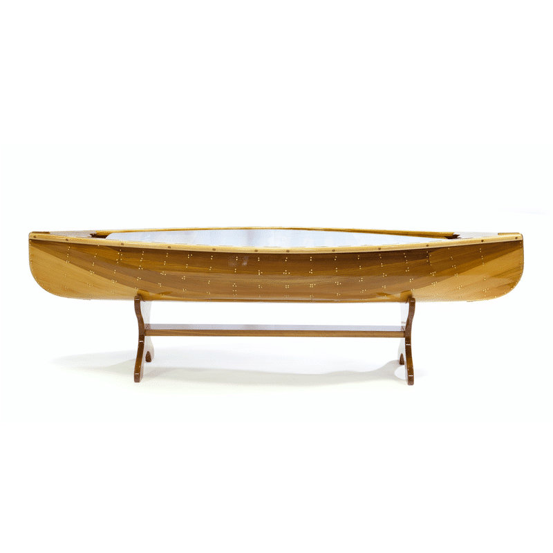 5’ Classic canoe coffee table Canoe furniture