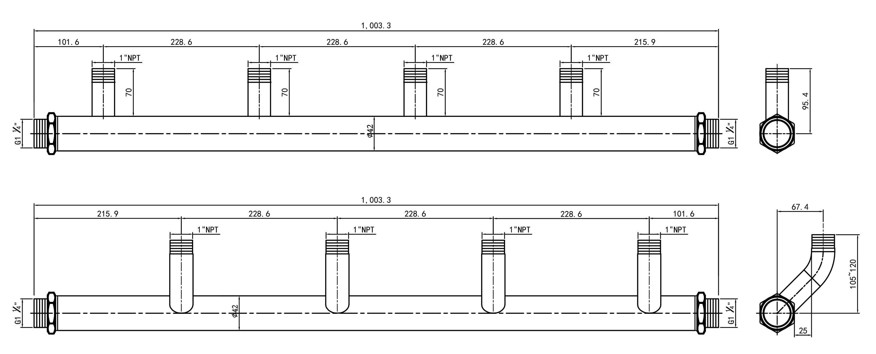H125 Hydraulic Headers Rhella