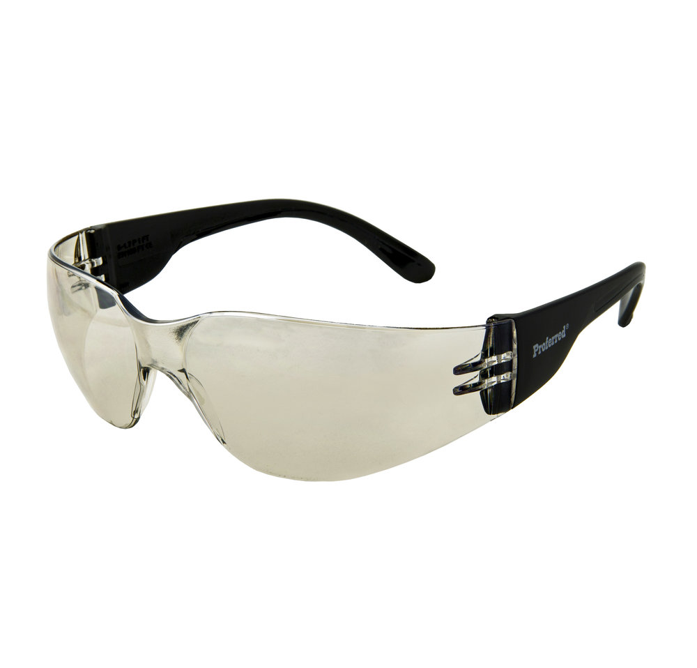 Proferred 100 I/O Mirror Lens Safety Glasses ANSI Z87.1 Compliant (Pkg