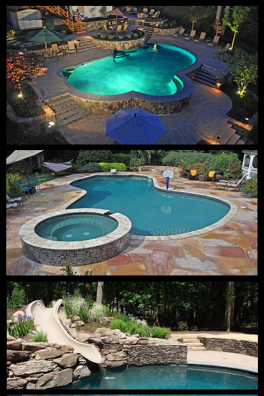 The best swimming pool contractor builder in Howard County Rhine Pools