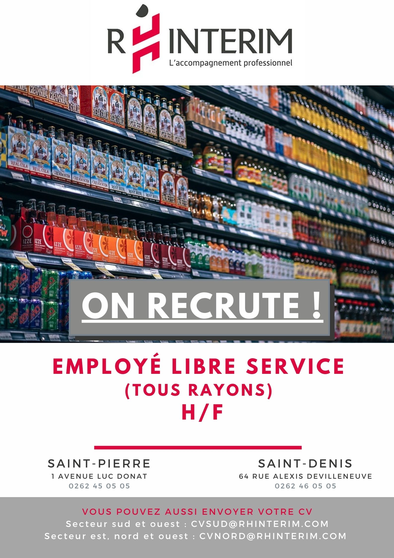 Employé libre service (H/F) RH INTERIM