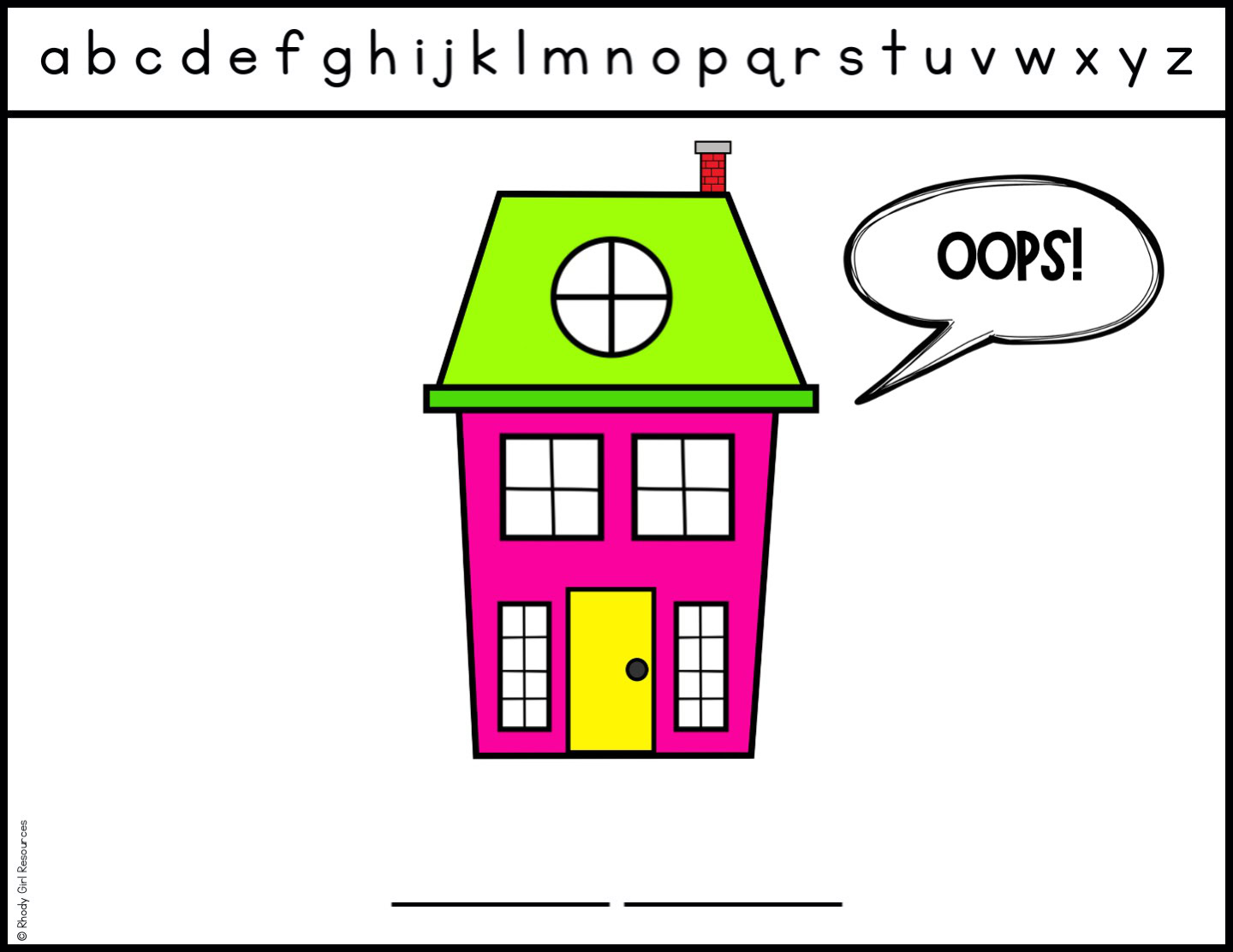 Build A House Sight Word Game - Rhody Girl Resources