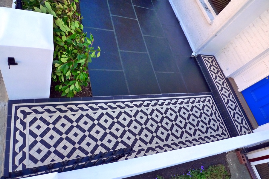 Five Victorian Mosaic tile paths in London London Garden Blog