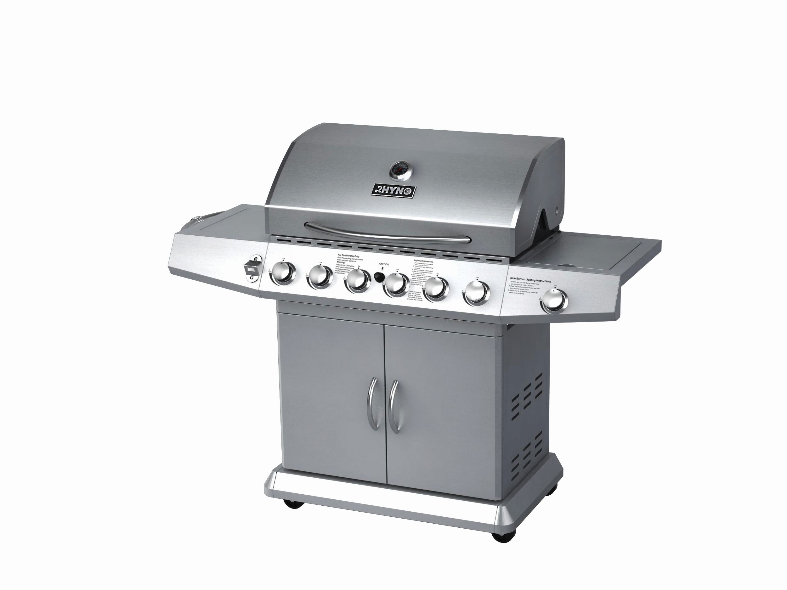 Links to the full Rhyno range of quality value gas and charcoal barbecues