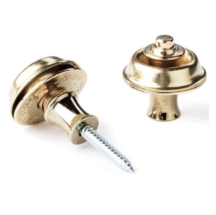 Dunlop SLS1032BR Dual Design Strap Locks Brass Shop Rhythm & Strums