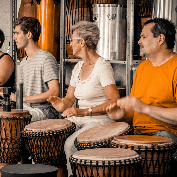 Rhythmus, Percussion, Trommeln, Djembe, Conga Unterricht in Karlsruhe