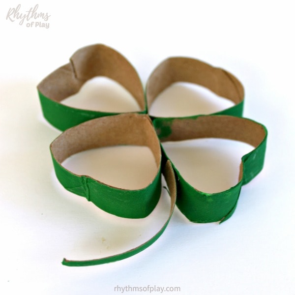 Toilet Paper Roll Shamrocks and Clover Crafts Rhythms of Play