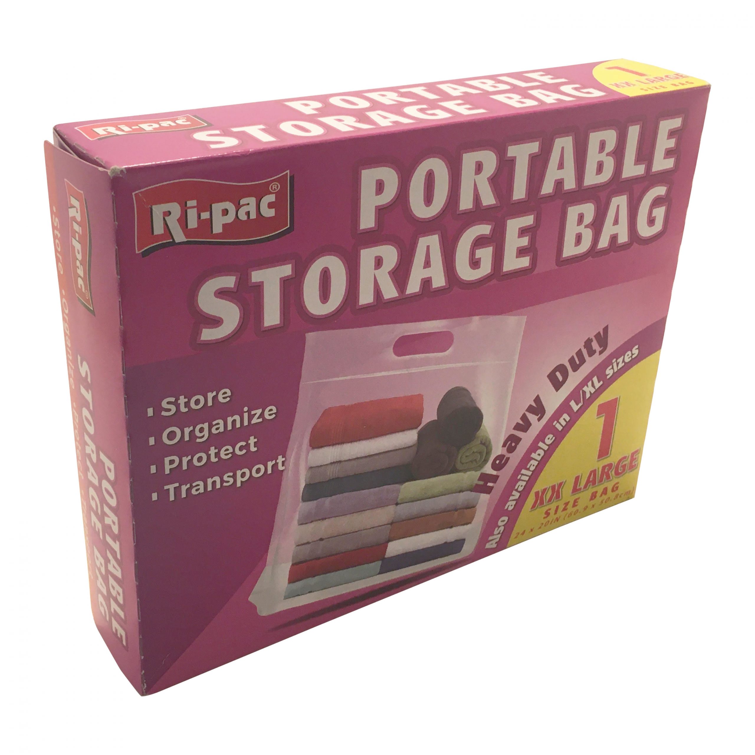 XXL 6 Count, Heavy Duty Portable Storage Bags, Big bags clothes and