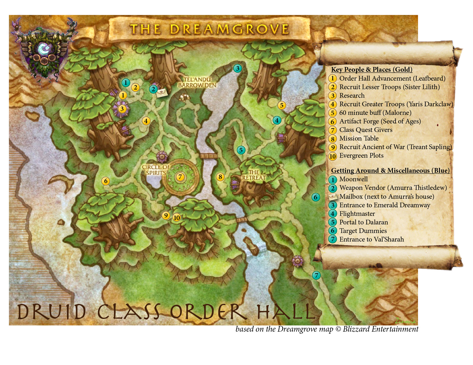 28 Druid Class Hall Map Maps Database Source