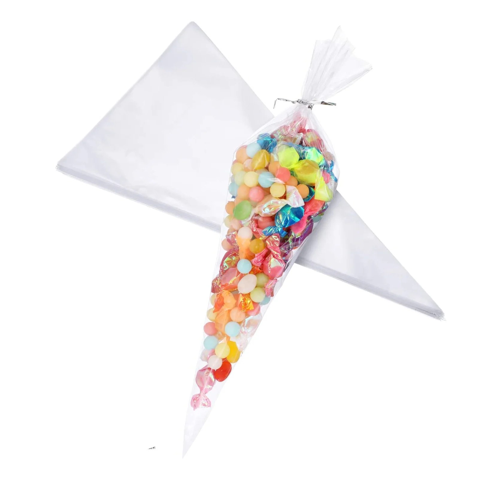 Cone Shape Cellophane Bags Ribbon Canada