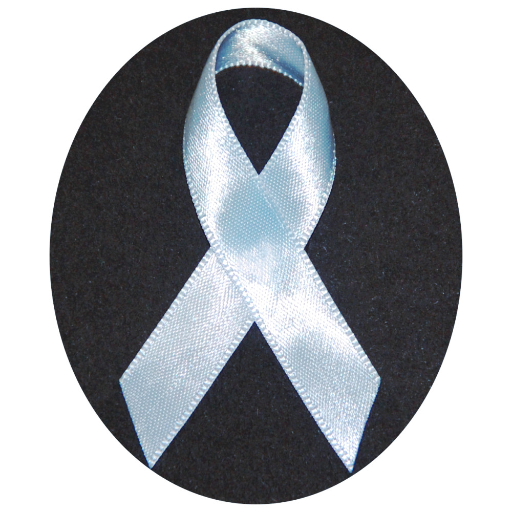 Light Blue Satin Awareness Ribbons