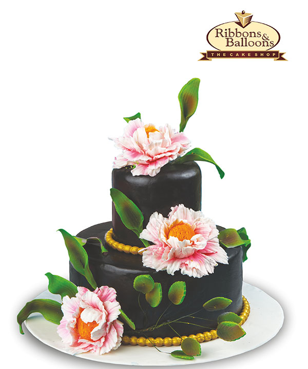 Order 3D Cakes Ten cake online delivery in mumbai Ribbons and Balloons