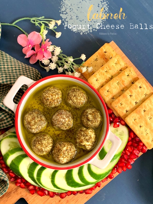 Yoghurt Cheese Balls Labneh Balls Ribbons to Pastas